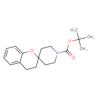 Chemical structure of tert-butyl 3,4-dihydrospiro[1-benzopyran-2,4'-piperidine]-1'-carboxylate - CSSB00000054002