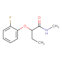 Chemical structure of 2-(2-fluorophenoxy)-N-methylbutanamide - CSSB00047216122