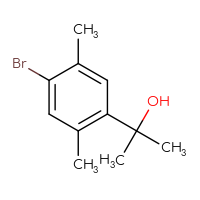 Chemical structure of 2-(4-bromo-2,5-dimethylphenyl)propan-2-ol - CSSB02127797056