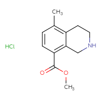 Chemical structure of methyl 5-methyl-1,2,3,4-tetrahydroisoquinoline-8-carboxylate hydrochloride - CSSB14901603815