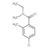 Chemical structure of 4-chloro-N-ethyl-N,2-dimethylbenzamide - CSSB00114340212