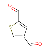 Chemical structure of thiophene-2,4-dicarbaldehyde - CSSB00000117155
