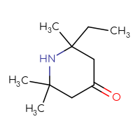 Chemical structure of 2-ethyl-2,6,6-trimethylpiperidin-4-one - CSSB00010499506