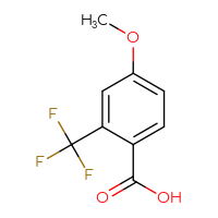 Chemical structure of 4-methoxy-2-(trifluoromethyl)benzoic acid - CSSB00011216754