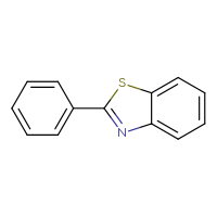 Chemical structure of 2-phenyl-1,3-benzothiazole - CSSB00000007028