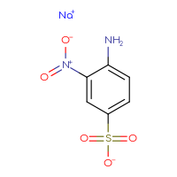 Chemical structure of sodium 4-amino-3-nitrobenzene-1-sulfonate - CSSB00000035124
