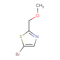 Chemical structure of 5-bromo-2-(methoxymethyl)-1,3-thiazole - CSSB00021927493