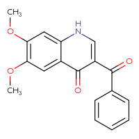 Chemical structure of 3-benzoyl-6,7-dimethoxy-1,4-dihydroquinolin-4-one - CSSB00020622703