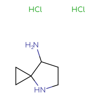Chemical structure of 4-azaspiro[2.4]heptan-7-amine dihydrochloride - CSSB20963521456