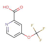 Chemical structure of 4-(trifluoromethoxy)pyridine-2-carboxylic acid - CSSB00010823311