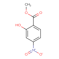Chemical structure of methyl 2-hydroxy-4-nitrobenzoate - CSSB00000100877