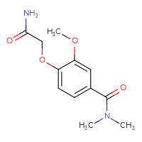 Chemical structure of 4-(carbamoylmethoxy)-3-methoxy-N,N-dimethylbenzamide - CSSB00092941706