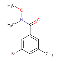 Chemical structure of 3-bromo-N-methoxy-N,5-dimethylbenzamide - CSSB00013420061