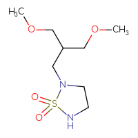 Chemical structure of 2-[3-methoxy-2-(methoxymethyl)propyl]-1λ⁶,2,5-thiadiazolidine-1,1-dione - CSMB02135539516