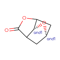 Chemical structure of rac-(1R,7R)-4,8-dioxatricyclo[4.2.1.0³,⁷]nonan-5-one - CSSB21291558452