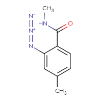 Chemical structure of 2-azido-N,4-dimethylbenzamide - CSSB03527288630