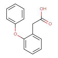 Chemical structure of 2-(2-phenoxyphenyl)acetic acid - CSSB00000011668