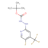 Chemical structure of N'-[5-fluoro-4-(trifluoromethyl)pyridin-2-yl](tert-butoxy)carbohydrazide - CSSB06720986764