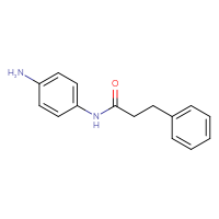 Chemical structure of N-(4-aminophenyl)-3-phenylpropanamide - CSSB00000396580
