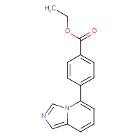 Chemical structure of ethyl 4-{imidazo[1,5-a]pyridin-5-yl}benzoate - CSSB06584249602