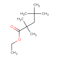 Chemical structure of ethyl 2,2,4,4-tetramethylpentanoate - CSSB00154536989