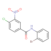 Chemical structure of N-(2-bromophenyl)-4-chloro-3-nitrobenzamide - CSSB00015183610