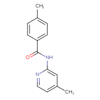 Chemical structure of 4-methyl-N-(4-methylpyridin-2-yl)benzamide - CSSB00026769763