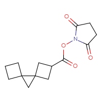 Chemical structure of 2,5-dioxopyrrolidin-1-yl dispiro[3.0.3⁵.1⁴]nonane-2-carboxylate - CSSB02221241998