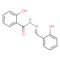 Chemical structure of 2-hydroxy-N'-[(E)-(2-hydroxyphenyl)methylidene]benzohydrazide - CSSB00015290402