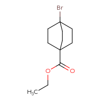 Chemical structure of ethyl 4-bromobicyclo[2.2.2]octane-1-carboxylate - CSSB00016104733