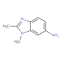 Chemical structure of 1,2-dimethyl-1H-1,3-benzodiazol-6-amine - CSSB00012281814
