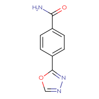 Chemical structure of 4-(1,3,4-oxadiazol-2-yl)benzamide - CSSB00000216901