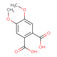 Chemical structure of 4,5-dimethoxybenzene-1,2-dicarboxylic acid - CSSB00005721724