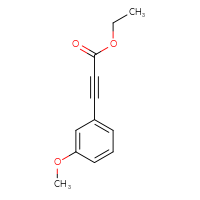 Chemical structure of ethyl 3-(3-methoxyphenyl)prop-2-ynoate - CSSB00012353606