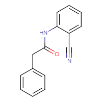 Chemical structure of N-(2-cyanophenyl)-2-phenylacetamide - CSSB00020586202