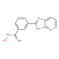 Chemical structure of N-hydroxy-3-{3H-imidazo[4,5-b]pyridin-2-yl}benzene-1-carboximidamide - CSSB00103158198