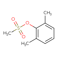Chemical structure of 2,6-dimethylphenyl methanesulfonate - CSSB00015334275