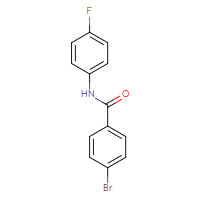 Chemical structure of 4-bromo-N-(4-fluorophenyl)benzamide - CSSB00000249768