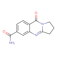 Chemical structure of 9-oxo-1H,2H,3H,9H-pyrrolo[2,1-b]quinazoline-6-carboxamide - CSSB00090549234