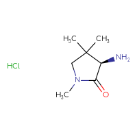 Chemical structure of (3R)-3-amino-1,4,4-trimethylpyrrolidin-2-one hydrochloride - CSSB21255954746