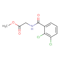 Chemical structure of methyl 2-[(2,3-dichlorophenyl)formamido]acetate - CSSB00000161463