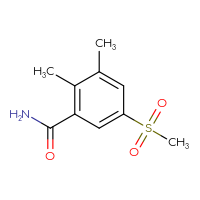 Chemical structure of 5-methanesulfonyl-2,3-dimethylbenzamide - CSSB00080375544