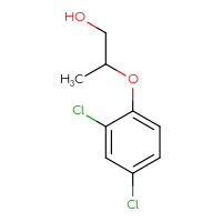Chemical structure of 2-(2,4-dichlorophenoxy)propan-1-ol - CSSB00000041270