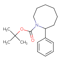 Chemical structure of tert-butyl 2-phenylazocane-1-carboxylate - CSSB00135371893