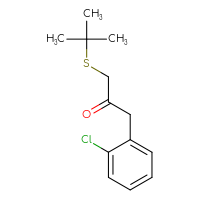 Chemical structure of 1-(tert-butylsulfanyl)-3-(2-chlorophenyl)propan-2-one - CSSB00012221732
