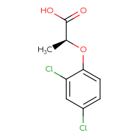 Chemical structure of (2S)-2-(2,4-dichlorophenoxy)propanoic acid - CSSB00012347561