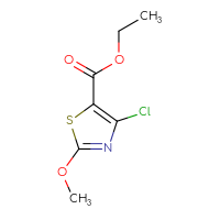 Chemical structure of ethyl 4-chloro-2-methoxy-1,3-thiazole-5-carboxylate - CSSB00053401157