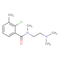 Chemical structure of 2-chloro-N-[2-(dimethylamino)ethyl]-N,3-dimethylbenzamide - CSSB01998281213