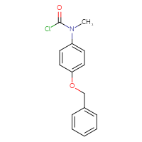 Chemical structure of N-[4-(benzyloxy)phenyl]-N-methylcarbamoyl chloride - CSSB06804501909