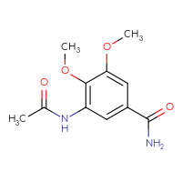 Chemical structure of 3-acetamido-4,5-dimethoxybenzamide - CSSB00082337700